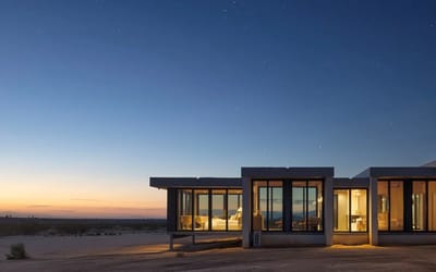 This futuristic desert mansion in California runs completely off-grid and costs $15,000,000