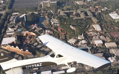 Man finds out why it's a bad idea to fly over Disneyland even on a flight sim