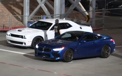 Dodge Challenger and Charger Hellcat drag race BMW M8 and it didn’t go as expected for multiple reasons