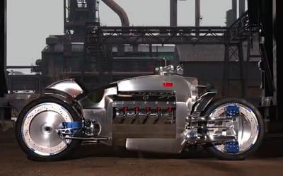 Dodge made a bizarre concept four-wheel motorcycle that blurred the lines between superbike and supercar