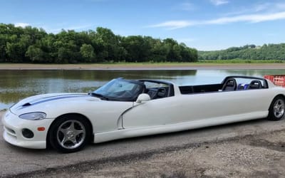 There’s no better way to arrive to prom than in this Dodge Viper limo