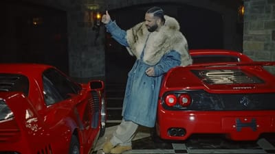 Drake featured $50M worth of Ferrari supercars in his music video but the ultra rich rapper had to borrow every single one