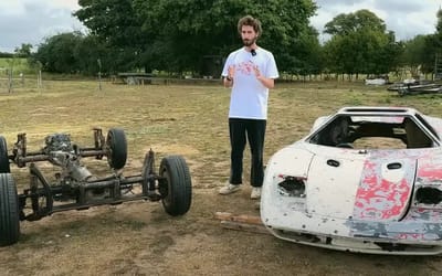 Guy finds dream supercar abandoned but after taking the body off the car gets a huge chassis-based shock