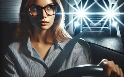 Driver with astigmatism shows what LED headlights look like to her and why they should be banned