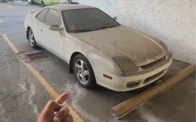 Man stunned to find abandoned Honda Prelude he saw three years ago still sitting in Alberta