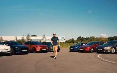 Men drive 12 electric cars in summer conditions until they die to see how heat changes how long they last for