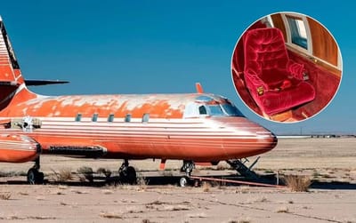 Man who bought Elvis Presley’s abandoned private jet shows first steps of turning it into an RV