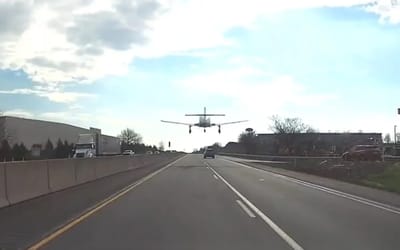 dashcam-footage-pennsylvania-highway-becomes-runway-emergency-landing