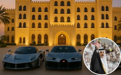 The Emir of Qatar has a personal supercar collection so big it's housed in his $1.25 billion palace