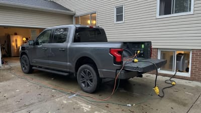 Ford F-150 Lightning owner powers fridge, freezer and mini AC for 106 hours during outage and still has 35% battery left