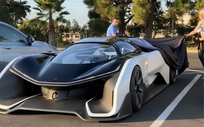 California company makes a supercar with an oxygen tank that does 0 to 100 in less than 2 seconds