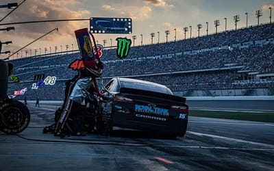 Incredible POV video shows what it looks like to be a NASCAR mechanic during pit stop