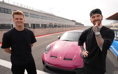 YouTuber spends $100K upgrading Porsche to take on F1's Mick Schumacher in epic track battle