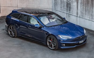 One-of-a-kind Tesla Model S station wagon stands out as one of the best conversions yet
