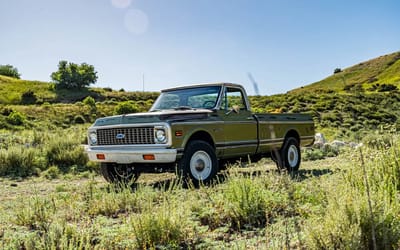 Classic 1972 Chevy C20 meets modern Silverado tech for the ultimate vintage vibe