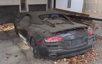 Ohio guys find dream Audi R8 left abandoned outside for years in wild discovery
