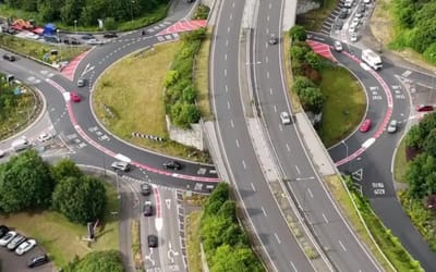 Driver's 'roundabout slingshot' method to beat traffic has people divided over whether it should be legal