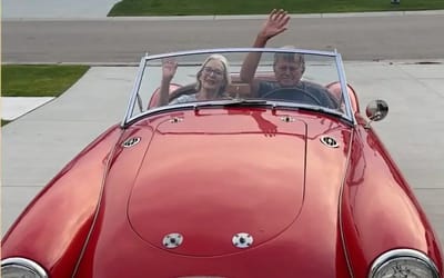 Family bring grandfather to tears of joy after surprising him by fixing up his beloved 1956 MG sports car