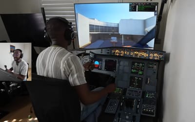 Man builds Airbus A320 cockpit in his spare room for the ultimate simulator experience