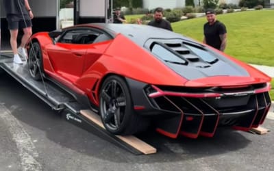 Stunning Lamborghini delivery in Utah leaves man stressed as $4M hangs in the balance