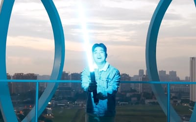 Hero created the best ever homemade retractable lightsaber and you can make one too