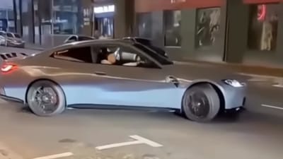 Video of two BMWs turning in the road shows the difference between a BMW driver and a BMW owner