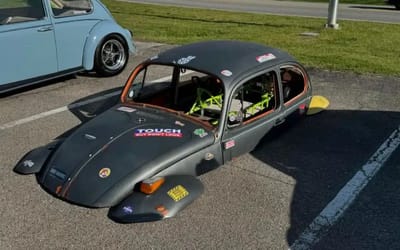 The lowest lowrider Volkswagen Beetle goes viral for being as low as a car can go and still drivable