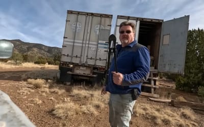 YouTuber buys abandoned silver mine in New Mexico, finds mysterious locked trailers he can’t resist opening