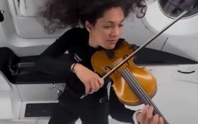 SpaceX engineer becomes first person to play violin in space