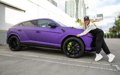 Shakira is giving away her purple Lamborghini Urus to one of her fans but she probably won’t miss it too much