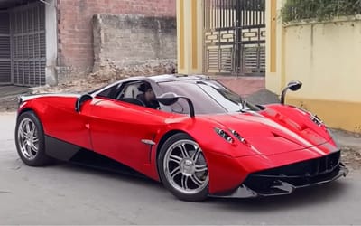 Guy decides the best thing to do with his $200 used car is to turn it into a Pagani Huayra