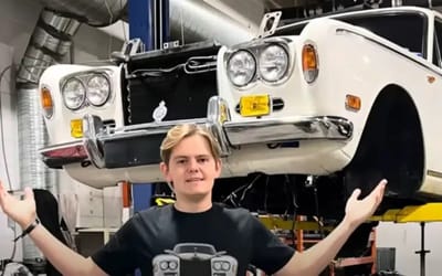 Guy switches out engine of 1971 Rolls-Royce for Corvette