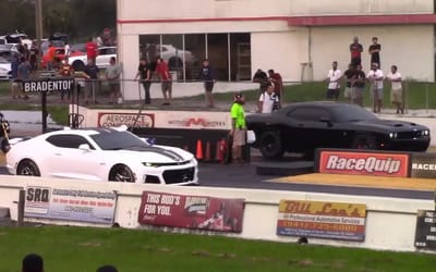 Chevrolet Camaro ZL1 drags Shelby GT500, Hellcat Redeye and a Z06, with some unbelievable outcomes