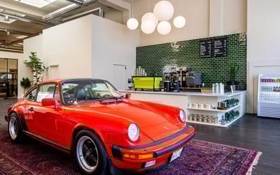 These California coffee shops bring you F1 cars with your morning cup of Joe
