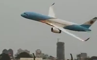 Argentina's 'Air Force One' made a low pass so wild the pilots received criticism for showing off