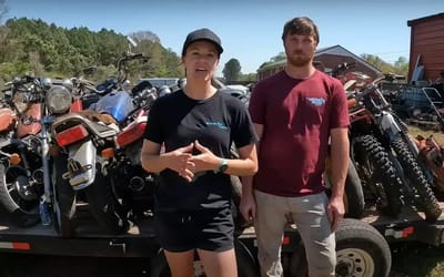 Biggest motorcycle haul as 12 abandoned motorcycles rescued from Florida woods but there was a major hurdle