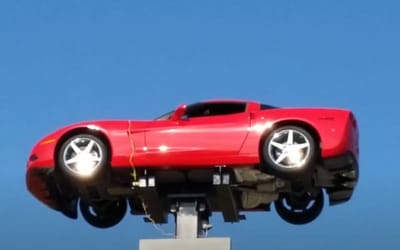 Indiana car dealer put a Corvette in the sky in 1970 and took it down 26 years later