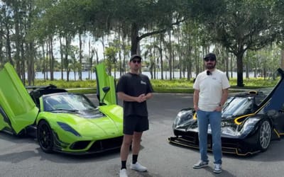 American questions his Hennessey Venom F5 after tearing Aston Martin Valkyrie through the Mexico streets