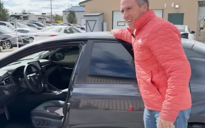 Man bought a Toyota Camry TRD from New Mexico auction yard and it looked perfect until he opened the door
