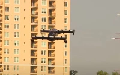 'Flying car' soars over Tampa Bay without a sound… the future is here