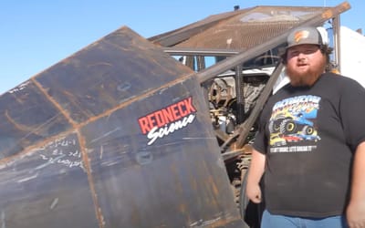 Kansas man built 'unstoppable' semi-truck to plough through everything, looks like GTA's Phantom Wedge