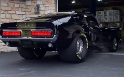 This souped-up American muscle car isn't just A drag car... it's THE drag car, and sounds like a beast