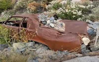 Man uses Google Earth to find old crashed cars he's never seen before in Southern California