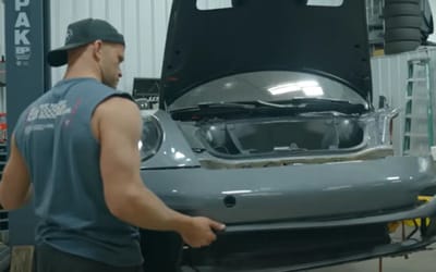 This American YouTuber is restoring a Porsche GT3 RS after it crashed into a tree