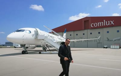 Man gives tour inside $80,000,000 Airbus private jet which includes bedroom suite and lounge