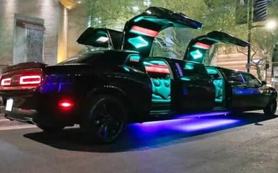 In Arizona a Dodge Challenger stretch limo is being sold for $69k on Marketplace and is actually sick