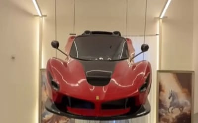Dubai entrepreneur is so rich he just hung a car from the ceiling of his mansion as a chandelier