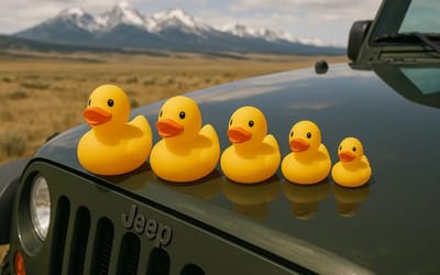 This is why Jeep owners have a load of rubber ducks on their dashboards