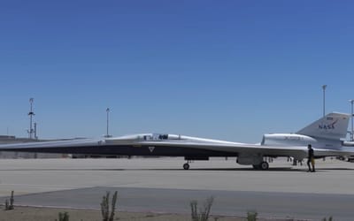 People experiencing 'chills' after watching NASA's X-59 supersonic aircraft moving under its own power