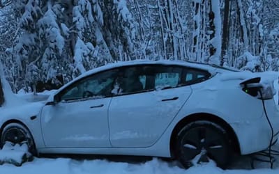 Canadian man tests out his 2023 Tesla Model 3's Camp Mode to see what it's actually like to sleep overnight in on road trip